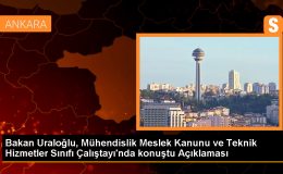 Bakan Uraloğlu, Mühendislik Meslek Kanunu ve Teknik Hizmetler Sınıfı Çalıştayı’nda konuştu Açıklaması